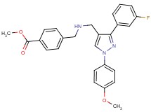 methyl 4-[({[3-(3-fluorophenyl)-1-(4-methoxyphenyl)-1H-pyrazol-4-yl]methyl}amino)methyl]benzoate