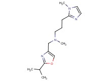 N-[(2-isopropyl-1,3-oxazol-4-yl)methyl]-N-methyl-3-(1-methyl-1H-imidazol-2-yl)propan-1-amine