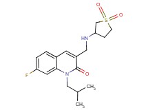 3-{[(1,1-dioxidotetrahydro-3-thienyl)amino]methyl}-7-fluoro-1-isobutyl-2(1H)-quinolinone