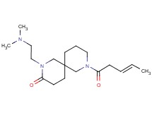 2-[2-(dimethylamino)ethyl]-8-[(3E)-pent-3-enoyl]-2,8-diazaspiro[5.5]undecan-3-one
