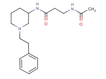 N~3~-acetyl-N~1~-[1-(2-phenylethyl)-3-piperidinyl]-beta-alaninamide