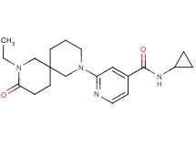 N-cyclopropyl-2-(8-ethyl-9-oxo-2,8-diazaspiro[5.5]undec-2-yl)isonicotinamide