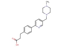 3-(4-{5-[(4-methylpiperazin-1-yl)methyl]pyridin-2-yl}phenyl)propanoic acid