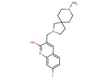 7-fluoro-3-[(8-methyl-2,8-diazaspiro[4.5]dec-2-yl)methyl]-2-quinolinol dihydrochloride
