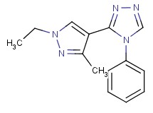 3-(1-ethyl-3-methyl-1H-pyrazol-4-yl)-4-phenyl-4H-1,2,4-triazole