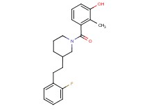 3-({3-[2-(2-fluorophenyl)ethyl]-1-piperidinyl}carbonyl)-2-methylphenol