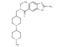 N-ethyl-2-methyl-N-[(1'-methyl-1,4'-bipiperidin-4-yl)methyl]-1H-benzimidazole-6-carboxamide