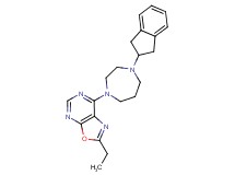 7-[4-(2,3-dihydro-1H-inden-2-yl)-1,4-diazepan-1-yl]-2-ethyl[1,3]oxazolo[5,4-d]pyrimidine