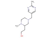2-{1-methyl-4-[(2-methyl-5-pyrimidinyl)methyl]-2-piperazinyl}ethanol