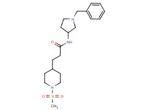 N-(1-benzyl-3-pyrrolidinyl)-3-[1-(methylsulfonyl)-4-piperidinyl]propanamide