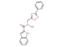 N-methyl-N-[(3-phenyl-1,2,4-oxadiazol-5-yl)methyl]-1H-indole-2-carboxamide