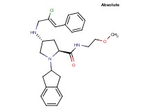 (4R)-4-{[(2Z)-2-chloro-3-phenyl-2-propen-1-yl]amino}-1-(2,3-dihydro-1H-inden-2-yl)-N-(2-methoxyethyl)-L-prolinamide
