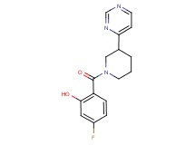 5-fluoro-2-[(3-pyrimidin-4-ylpiperidin-1-yl)carbonyl]phenol