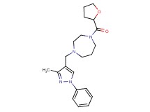 1-[(3-methyl-1-phenyl-1H-pyrazol-4-yl)methyl]-4-(tetrahydrofuran-2-ylcarbonyl)-1,4-diazepane