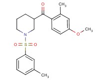 (4-methoxy-2-methylphenyl){1-[(3-methylphenyl)sulfonyl]-3-piperidinyl}methanone