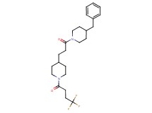 4-benzyl-1-{3-[1-(4,4,4-trifluorobutanoyl)-4-piperidinyl]propanoyl}piperidine