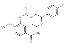 N-(5-acetyl-2-methoxyphenyl)-2-(4-fluorophenyl)morpholine-4-carboxamide