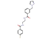 N-{2-[(4-fluorobenzoyl)amino]ethyl}-3-(1H-pyrazol-1-ylmethyl)benzamide