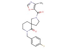 7-(4-fluorobenzyl)-2-[(4-methyl-1,3-oxazol-5-yl)carbonyl]-2,7-diazaspiro[4.5]decan-6-one