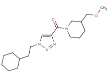 1-{[1-(2-cyclohexylethyl)-1H-1,2,3-triazol-4-yl]carbonyl}-3-(methoxymethyl)piperidine