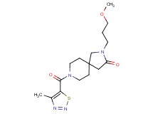 2-(3-methoxypropyl)-8-[(4-methyl-1,2,3-thiadiazol-5-yl)carbonyl]-2,8-diazaspiro[4.5]decan-3-one