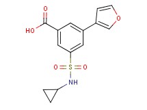 3-[(cyclopropylamino)sulfonyl]-5-(3-furyl)benzoic acid