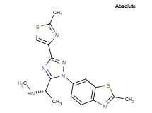 (1S)-N-methyl-1-[1-(2-methyl-1,3-benzothiazol-6-yl)-3-(2-methyl-1,3-thiazol-4-yl)-1H-1,2,4-triazol-5-yl]ethanamine