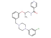 N-[2-(3-{[4-(3-chlorophenyl)-1-piperazinyl]methyl}phenoxy)propyl]isonicotinamide