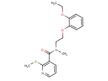 N-[2-(2-ethoxyphenoxy)ethyl]-N-methyl-2-(methylthio)nicotinamide