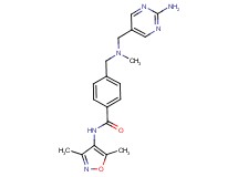 4-{[[(2-aminopyrimidin-5-yl)methyl](methyl)amino]methyl}-N-(3,5-dimethylisoxazol-4-yl)benzamide