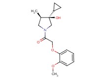 (3R*,4R*)-3-cyclopropyl-1-[(2-methoxyphenoxy)acetyl]-4-methyl-3-pyrrolidinol