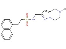 2-(1-naphthyl)-N-(4,5,6,7-tetrahydropyrazolo[1,5-a]pyrazin-2-ylmethyl)ethanesulfonamide hydrochloride