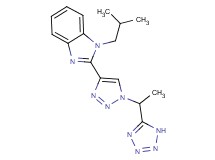 1-isobutyl-2-{1-[1-(1H-tetrazol-5-yl)ethyl]-1H-1,2,3-triazol-4-yl}-1H-benzimidazole
