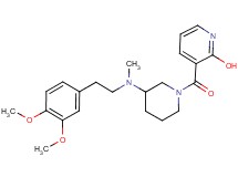 3-({3-[[2-(3,4-dimethoxyphenyl)ethyl](methyl)amino]-1-piperidinyl}carbonyl)-2-pyridinol