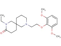8-[2-(2,6-dimethoxyphenoxy)ethyl]-2-ethyl-2,8-diazaspiro[5.5]undecan-3-one