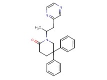 1-(1-methyl-2-pyrazin-2-ylethyl)-5,5-diphenylpiperidin-2-one
