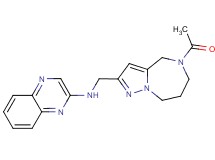 N-[(5-acetyl-5,6,7,8-tetrahydro-4H-pyrazolo[1,5-a][1,4]diazepin-2-yl)methyl]quinoxalin-2-amine