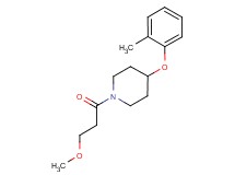 1-(3-methoxypropanoyl)-4-(2-methylphenoxy)piperidine