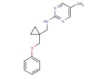 5-methyl-N-{[1-(phenoxymethyl)cyclopropyl]methyl}pyrimidin-2-amine