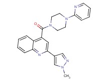 2-(1-methyl-1H-pyrazol-4-yl)-4-[(4-pyridin-2-ylpiperazin-1-yl)carbonyl]quinoline