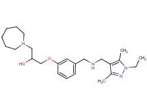 1-(1-azepanyl)-3-[3-({[(1-ethyl-3,5-dimethyl-1H-pyrazol-4-yl)methyl]amino}methyl)phenoxy]-2-propanol