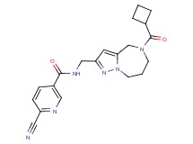 6-cyano-N-{[5-(cyclobutylcarbonyl)-5,6,7,8-tetrahydro-4H-pyrazolo[1,5-a][1,4]diazepin-2-yl]methyl}nicotinamide