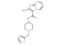 2-methyl-N-[1-(2-thienylmethyl)piperidin-4-yl]imidazo[1,2-a]pyrimidine-3-carboxamide
