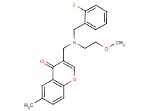 3-{[(2-fluorobenzyl)(2-methoxyethyl)amino]methyl}-6-methyl-4H-chromen-4-one