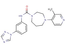 4-(3-methylpyridin-4-yl)-N-[3-(1H-1,2,4-triazol-1-yl)phenyl]-1,4-diazepane-1-carboxamide