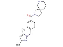 2-{4-[(3,5-dimethyl-1H-pyrazol-1-yl)methyl]benzoyl}-2,7-diazaspiro[4.5]decane