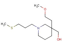 {3-(2-methoxyethyl)-1-[3-(methylthio)propyl]-3-piperidinyl}methanol
