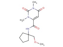 N-[1-(methoxymethyl)cyclopentyl]-1,3-dimethyl-2,6-dioxo-1,2,3,6-tetrahydropyrimidine-4-carboxamide