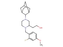 2-[4-(2-adamantyl)-1-(2-fluoro-4-methoxybenzyl)-2-piperazinyl]ethanol