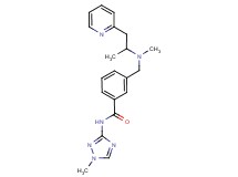 3-{[methyl(1-methyl-2-pyridin-2-ylethyl)amino]methyl}-N-(1-methyl-1H-1,2,4-triazol-3-yl)benzamide